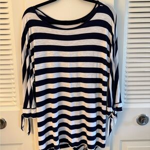 Soft Surroundings Striped Long Sleeve Tee